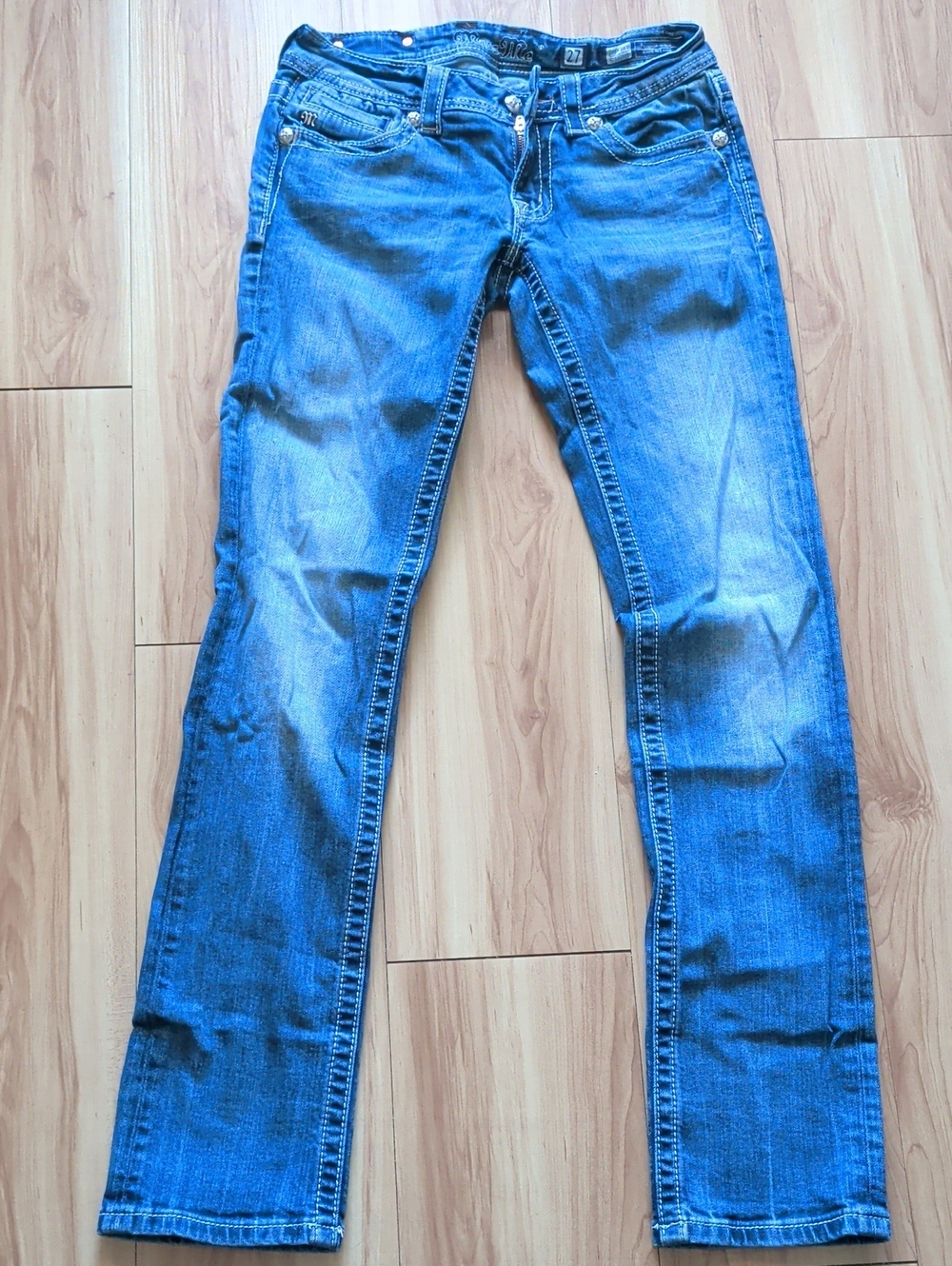 Miss Me Blue Women's Straight-Leg Jeans